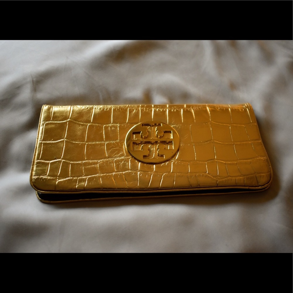 Tory Burch Snake Skin Clutch